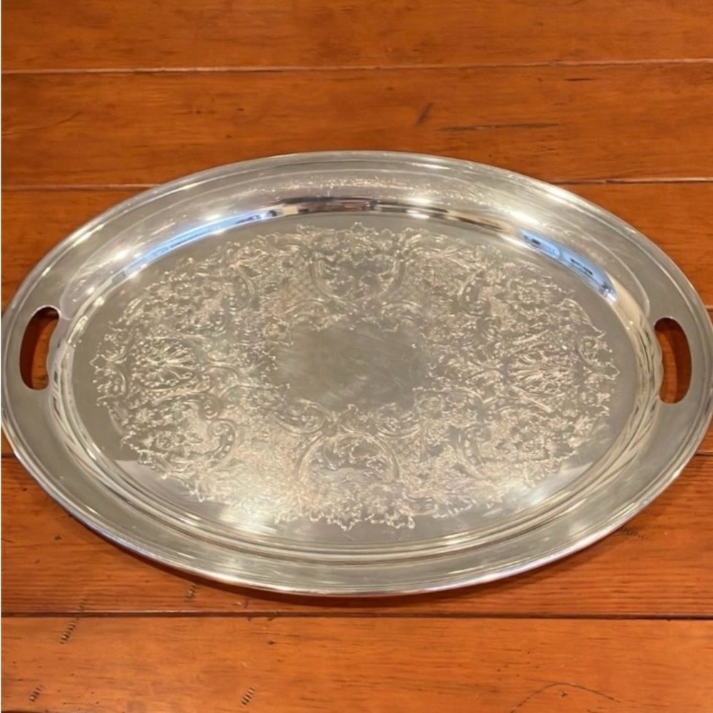 Vintage Gorham Silver Serving Platter Tray, YC 407-2